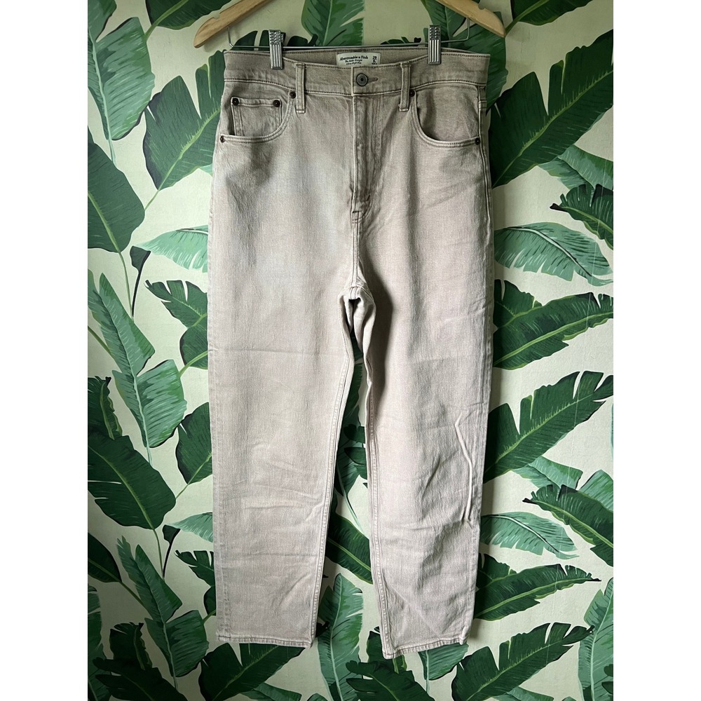 Abercrombie & Fitch The Ankle Straight Jeans Women 29 8L Tan